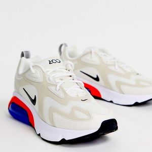 NIKE Cream Air Max 200 Sneakers